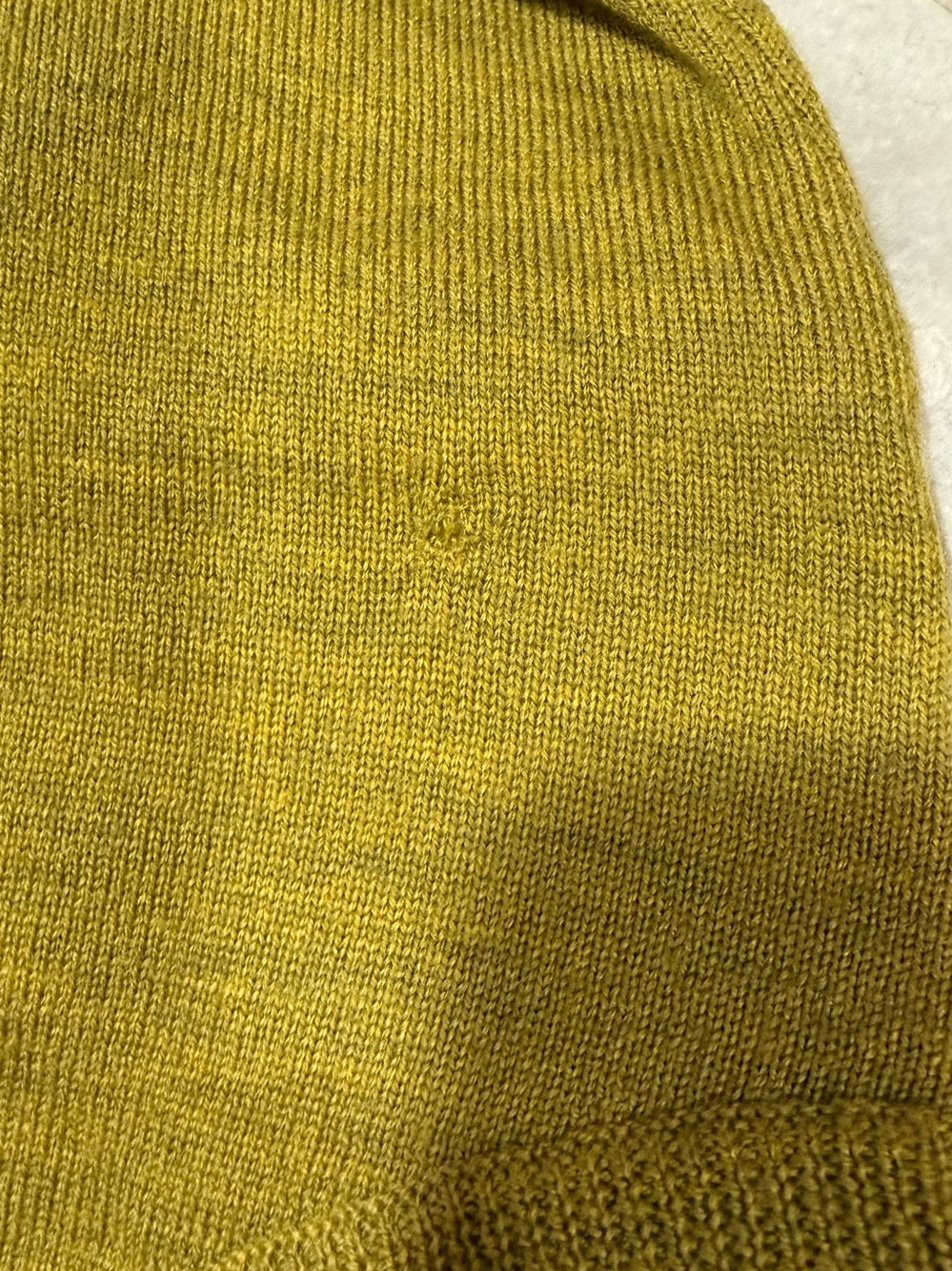 Eileen Fisher Olive Crewneck Relaxed Sweater Drape Drop Shoulder Classic Style - Picture 8 of 10